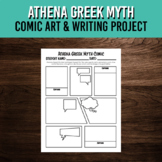 Athena Greek Myth Comic Art and Writing Project | Mytholog