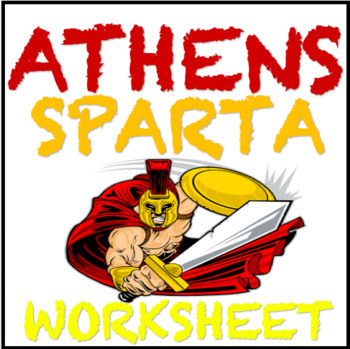 Preview of Athens and Sparta Compare and Contrast Worksheet Common Core Aligned