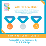 Athlete Challenge, Self Assessment, & Tracker - physical activity