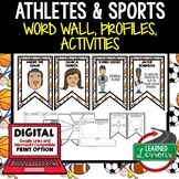 Athletes & Sports  Figures Word Wall, Profiles Activity, G