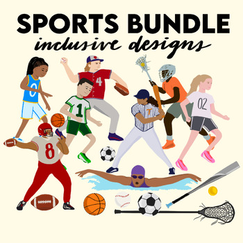 Athletics Clipart Pack by Bridget Obeng Designs | TPT