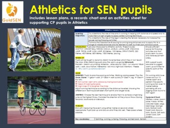 Preview of Athletics Lesson Plans for Special Education
