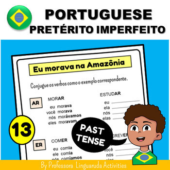 Preview of Brazilian Portuguese Language Grammar - Imperfect Tense Worksheet