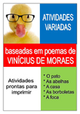Atividades variadas baseadas nos poemas de Vinícius de Moraes