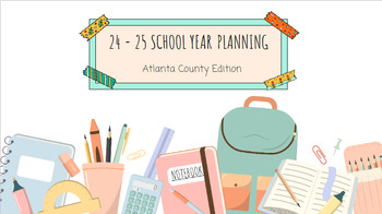 Preview of Atlanta County Instructional Focus Calendar Template