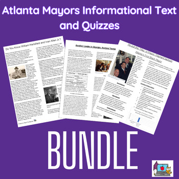 Preview of Atlanta Mayors Bundle Passages w/ Quizzes (Hartsfield, Allen, Jackson, Young)