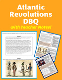 Atlantic Revolutions DBQ Essay AP World History with Teach