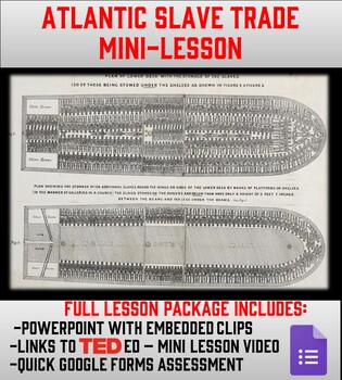 Preview of Atlantic Slave Trade Mini Lesson - Engaging Video, PPT, & Google Form Assessment