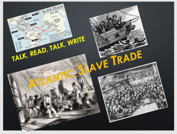 Preview of Atlantic Slave Trade (Triangular Trade) Talk, Read, Talk, Write (TRTW) Activity
