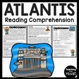 The Lost City of Atlantis Reading Comprehension Worksheet 