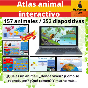Preview of Atlas Animal Interactivo: 150+ Animales, Clasificación, Reproducción, Hábitats