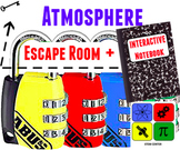 Atmosphere Escape Room & Weather Interactive Notebook