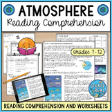Atmosphere Reading Comprehension and Worksheets