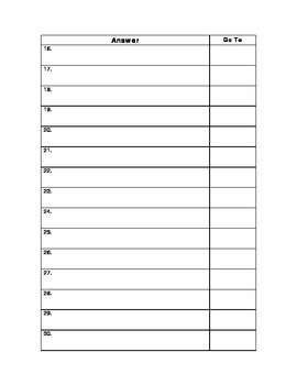 Atmosphere - Scavenger Hunt Student Answer Template - Review Game