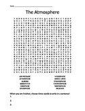 Atmosphere Vocabulary Wordsearch