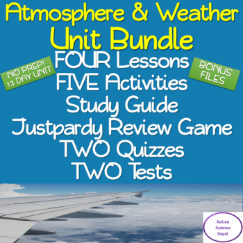 Preview of Atmosphere & Weather Unit Bundle: NO PREP! 13 DAYS!