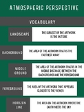 Atmospheric Perspective Vocabulary Poster