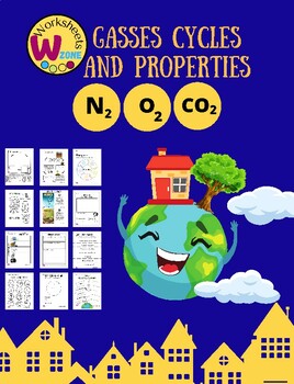 Preview of Atmospheric air Nitrogen Cycle, Carbon Cycle, and Oxygen Cycle Uses of gasses