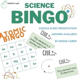 Atom Bingo! Master The Periodic Table with Clues/Questions