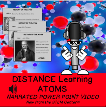 Preview of Atom History & the Periodic Table Distance Learning Narrated Power Point Video