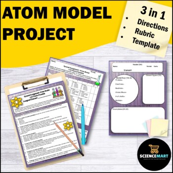 Preview of Atom Model Project | Matter Unit | Physical Science