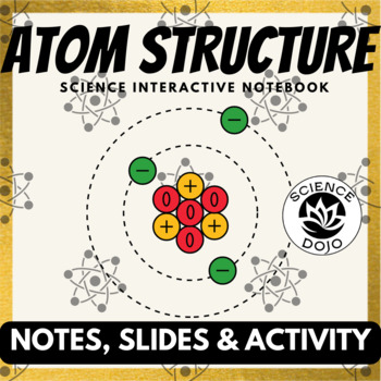 Preview of Atom Structure Notes Activity and Slides Matter Lesson