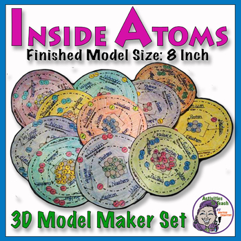 Preview of Atomic Structure: Inside Atoms Model - 18 Elements Set (8 inch model size)