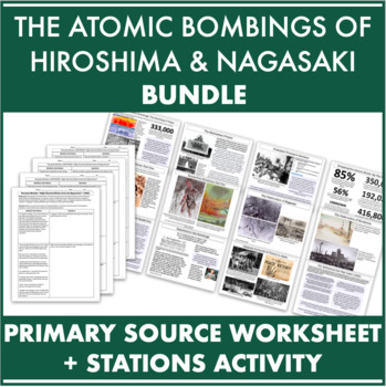 Preview of Atomic Bombings of Hiroshima & Nagasaki BUNDLE: Worksheet + Stations