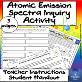 Atomic Emission Spectra Inquiry Activity- Safe Lab to Teac