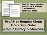 Atomic History & Structure Interactive Notes