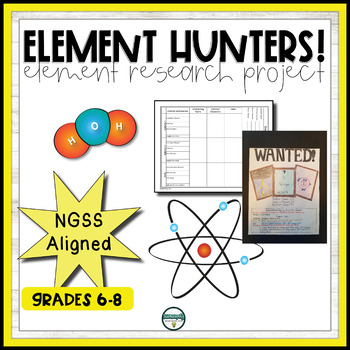 Preview of Atomic Model Project and Periodic Table Activity - Student Research Project