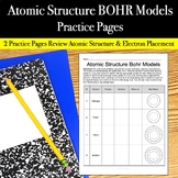 Atomic Structure BOHR MODELS Activity - Electron Configura