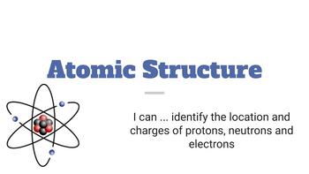 Preview of Atomic Structure - LESSON PLAN