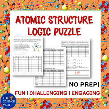 Preview of Atomic Structure Logic Puzzle a Great Activity for Critical Thinking Skills