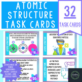 Atomic Structure Task Cards - Three Versions - Key - Distance Learning