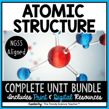 Preview of Atomic Structure Unit- Print & Digital