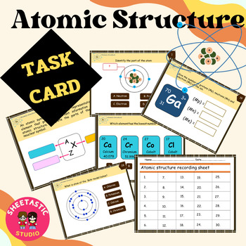 Preview of Atomic Structure Task Cards