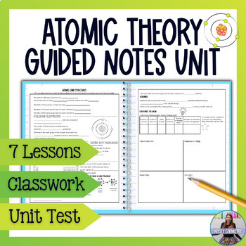 Preview of Atomic Theory Unit Bundle with Practice Worksheets and Unit Test