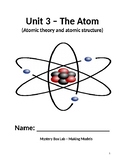 Atomic theory and structure of the atom COMPLETE UNIT!!