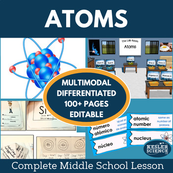 Preview of Atoms Complete 5E Lesson Plan