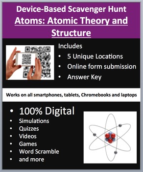 Preview of Atoms: Atomic Theory and Structure - Device-Based Scavenger Hunt Activity
