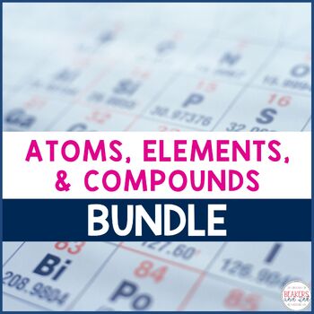 Preview of Atoms, Elements, Compounds, Chemical Formulas, Counting Atoms Bundle