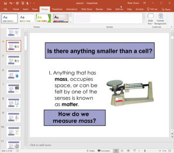 Preview of Atoms, Elements, Compounds and Mixtures - PowerPoint Presentations