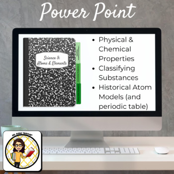 Preview of Atoms & Elements Digital Interactive Notebook (Microsoft Products)