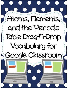 Preview of Atoms, Elements, and the Periodic Table Drag-n-Drop Vocab for Distance Learning