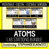 Atoms Lab Stations Bundle | Printable, Digital & Editable