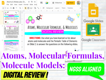 Preview of Atoms, Molecular Formulas, & Molecules: Digital Activity 