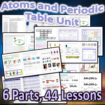 Preview of Atoms, Molecules, Periodic Table of the Elements Unit