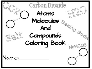 Preview of Atoms, Molecules, and Compounds Coloring Book
