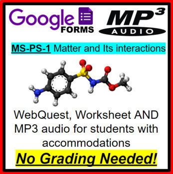 Preview of Atoms, Molecules, and Extended Structures Webquest + Digital + Answer Key
